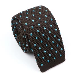 New Fashion Men's Knitted Tie Print Floral Flower Skinny Narrow Slim Knit Warm Neck For Men Woven Designer Daily Wear Cravat