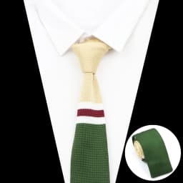 New Fashion Men's Knitted Tie Print Floral Flower Skinny Narrow Slim Knit Warm Neck For Men Woven Designer Daily Wear Cravat