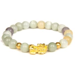 Fengshui Pixiu Bracelet Natural Obsidian Stone Beads Bracelets For Women Men Wealth Good Luck Buddha Unisex Wristband Jewelry