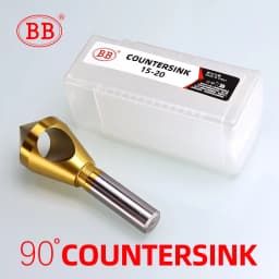 BB Deburring Chamfering Cutter Countersink Drill Bits Titanium Coated Smooth Hole Metal 90 Degree 1PCS