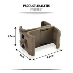 Hunting Speed Reloads Tactical Bracket Barrel Flashlight Barrel Clamp Mount for AK/M4/PMAG/M16 Airsoft Magazine Accessories