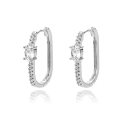 Circle Earrings For Women Vintage Punk Round Baroque Pearl Earrings Stainless Steel Circle Ear Clip Women Jewelry Gift Mujer