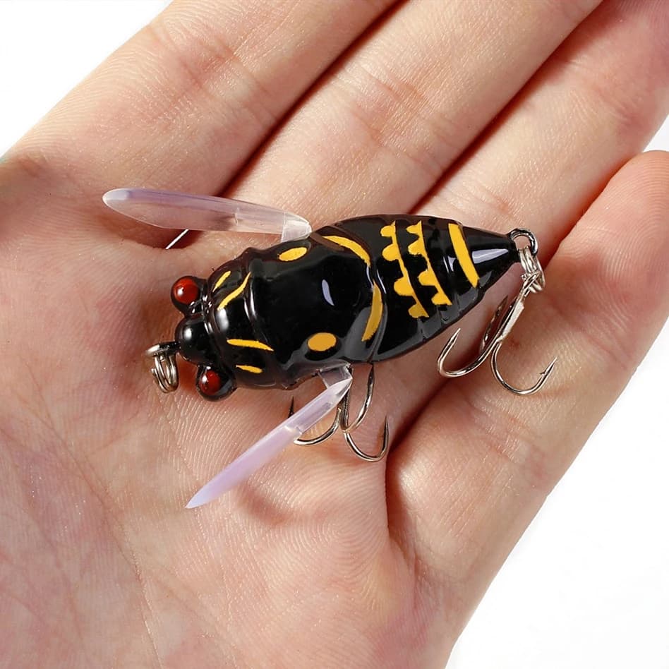 1pcs Simulation Cicada Hard Fake Bait Fishing Lure 5cm 6g Bionic Iscas Artificial Wobblers Crankbait Pesca Insect Pike Tackle
