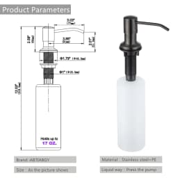 500ml Liquid Soap Dispenser Kitchen Sink Counter Lotion Soap Dispensers Manually Press Bathroom Accessories Gunmetal Red Bronze