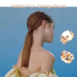 A Pair 14k Gold Filled Earrings Back Stopper Ear Stud 5Size Ear Post Nuts For DIY Earrings Stud Pin Caps Jewelry Making Supplies
