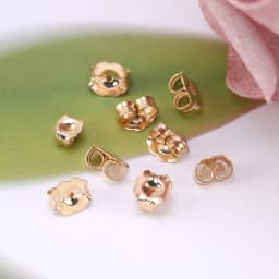 A Pair 14k Gold Filled Earrings Back Stopper Ear Stud 5Size Ear Post Nuts For DIY Earrings Stud Pin Caps Jewelry Making Supplies