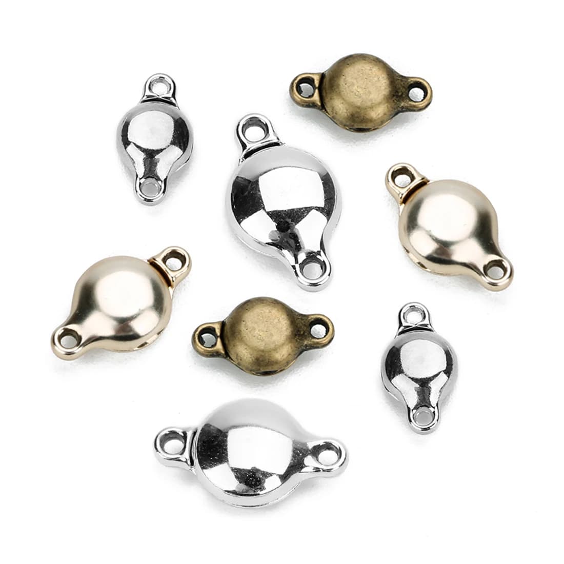 5sets/lot Strong Strong Magnetic Clasps fit 8*14/12*20mm Leather Bracelet Buckle Connectors Hook For Jewelry Making Wholesale