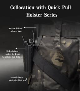 Tactical Leg Platform Set Hunting Thigh Straps Belt Low-wide BElt Paddle Holster Leg Straps Hanger with Quick-Release Buckle