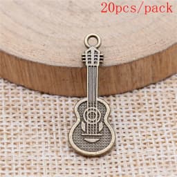 Electric Guitar Charms For Jewelry Making DIY Pendants For Gift Bulk