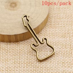 Electric Guitar Charms For Jewelry Making DIY Pendants For Gift Bulk