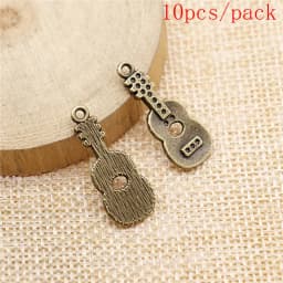 Electric Guitar Charms For Jewelry Making DIY Pendants For Gift Bulk