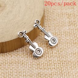 Electric Guitar Charms For Jewelry Making DIY Pendants For Gift Bulk