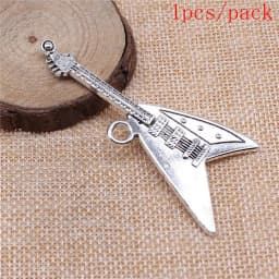 Electric Guitar Charms For Jewelry Making DIY Pendants For Gift Bulk
