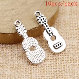 Electric Guitar Charms For Jewelry Making DIY Pendants For Gift Bulk