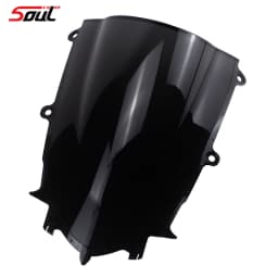 Motorcycle Windshield Visor Black Windscreen Fits For YZFR7 YZF R7 2021 2022 2023 YZF-R7 21-23 YZFR6 R6 2017-2021 Double Bubble