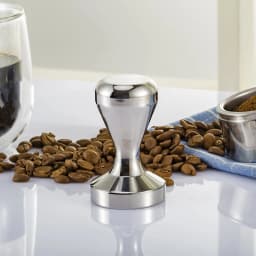 49mm 51mm 58mm Coffee Tamper Stainless Steel Cafe Shop Calibrated Pressure Espresso Maker Barista Powder Coffee Hammer Flat Base