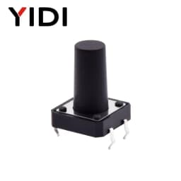 10pcs Panel PCB Tact Push Button On Off Momentary Reset Tactile Microswitch DC12V 4 Pin DIP 12x12 H=5/6/7/8/9/10/12/13/15/16mm