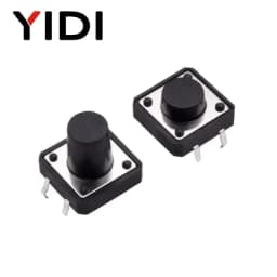 10pcs Panel PCB Tact Push Button On Off Momentary Reset Tactile Microswitch DC12V 4 Pin DIP 12x12 H=5/6/7/8/9/10/12/13/15/16mm