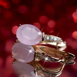 Luxury Round Crystal Pink Stone Hoop Earrings for Women Bridal Wedding Dangle Earrings Anniversary Valentine's Day Gift Jewelry