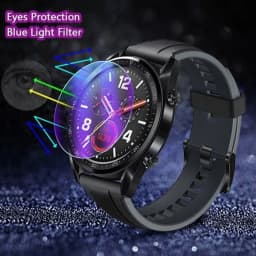 5Pcs Screen Protector For Garmin Fenix 7 7S 7X Epix Pro Smart Watch 2.5D HD Clear / Anti Blue-Ray Tempered Glass Protective Film