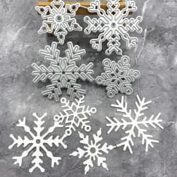 4Pcs/set Christmas Snowflake Metal Die Cutting for DIY Scrapbooking Photo Album Embossing Folder Stencil Cut
