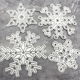4Pcs/set Christmas Snowflake Metal Die Cutting for DIY Scrapbooking Photo Album Embossing Folder Stencil Cut