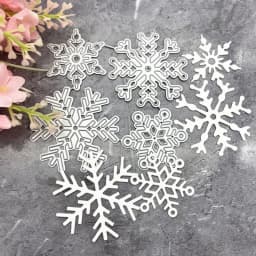4Pcs/set Christmas Snowflake Metal Die Cutting for DIY Scrapbooking Photo Album Embossing Folder Stencil Cut