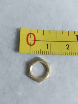 50pcs Metal Hexagonal Nut Clock Movement Accessory DIY Clock Kits