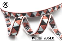 HOT 5 Yards 2CM Vintage Ethnic Jacquard Embroidery Ribbon Boho Lace Trim DIY Clothes Bag Accessories Custom