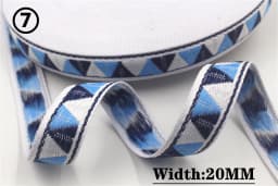 HOT 5 Yards 2CM Vintage Ethnic Jacquard Embroidery Ribbon Boho Lace Trim DIY Clothes Bag Accessories Custom