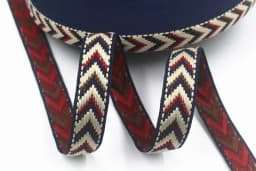 HOT 5 Yards 2CM Vintage Ethnic Jacquard Embroidery Ribbon Boho Lace Trim DIY Clothes Bag Accessories Custom