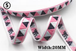 HOT 5 Yards 2CM Vintage Ethnic Jacquard Embroidery Ribbon Boho Lace Trim DIY Clothes Bag Accessories Custom
