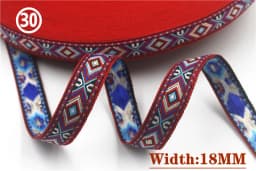 HOT 5 Yards 2CM Vintage Ethnic Jacquard Embroidery Ribbon Boho Lace Trim DIY Clothes Bag Accessories Custom
