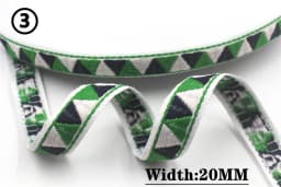 HOT 5 Yards 2CM Vintage Ethnic Jacquard Embroidery Ribbon Boho Lace Trim DIY Clothes Bag Accessories Custom