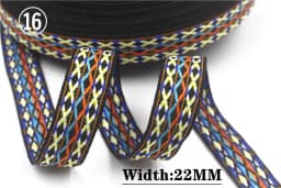 HOT 5 Yards 2CM Vintage Ethnic Jacquard Embroidery Ribbon Boho Lace Trim DIY Clothes Bag Accessories Custom