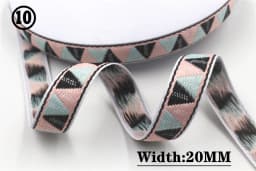 HOT 5 Yards 2CM Vintage Ethnic Jacquard Embroidery Ribbon Boho Lace Trim DIY Clothes Bag Accessories Custom