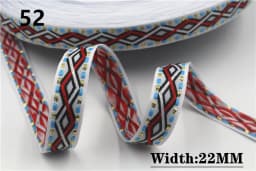 HOT 5 Yards 2CM Vintage Ethnic Jacquard Embroidery Ribbon Boho Lace Trim DIY Clothes Bag Accessories Custom