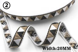 HOT 5 Yards 2CM Vintage Ethnic Jacquard Embroidery Ribbon Boho Lace Trim DIY Clothes Bag Accessories Custom