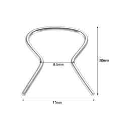 10Pcs Auto Roll Up Retaining Winder Handle Clips Car Door Window Crank Clip Metal Retainer for Buick Cadillac Chevrolet Pontiac