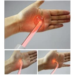 Red Purple Light Electrodes Glass Tube Replacement for High Frequency Facial Body Wand Skin Acne Spot Wrinkle Remove Beauty 4in1