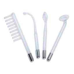 Red Purple Light Electrodes Glass Tube Replacement for High Frequency Facial Body Wand Skin Acne Spot Wrinkle Remove Beauty 4in1