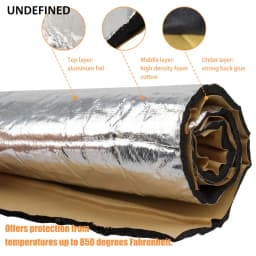 50cm*25cm Car Motorcycle Fairing Heat Shield Cover Exhaust Wrap Pipe Thermal Insulation Universal Fit For All Street Track Bikes