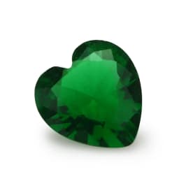 Size 3x3~12x12mm Heart Shape Loose Glass Stone Synthetic Gems Rose Red Sea Blue Green White Black Garnet