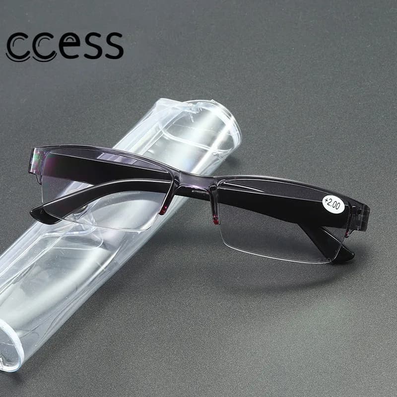 New Ultralight HD Optical Reading Glasses Women Half-frame Presbyopic Eyeglasses Men Eyewear Diopter +1.0 To +4.0