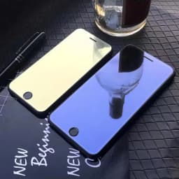 Luxury Colorful Mirror Tempered Glass For IPhone17 16 15 14 13 12 Screen Protector Glass Protective Film