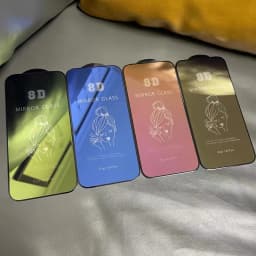 Luxury Colorful Mirror Tempered Glass For IPhone17 16 15 14 13 12 Screen Protector Glass Protective Film