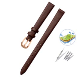 Cowhide Watch Bracelet womens fashion watchband wristwatches mini band 6mm 7mm 8mm 10mm 12mm red white color small strap