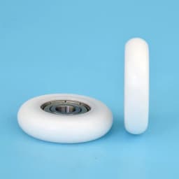 1pc 8*40*10 Nylon round type roller cam r5 wheel 4 cm guide whee POM delrin wrapped 628ZZ bearing pulley plastic wheel
