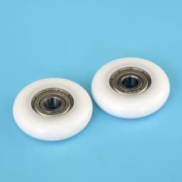 1pc 8*40*10 Nylon round type roller cam r5 wheel 4 cm guide whee POM delrin wrapped 628ZZ bearing pulley plastic wheel
