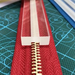 1Pcs Acrylic Template Sewing Accessories for Leather 3# 5# Zipper Glue Leak Proof Acrylic Ruler